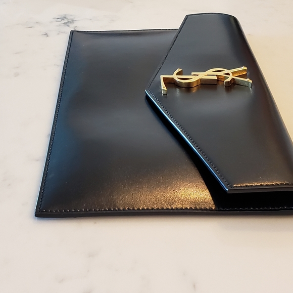 Black Saint Laurent Uptown Pouch - Picture 4 of 11